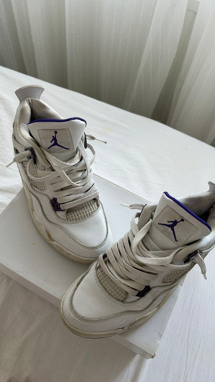 Jordan retro 4 metalic, Enlèvement ou Envoi, Comme neuf