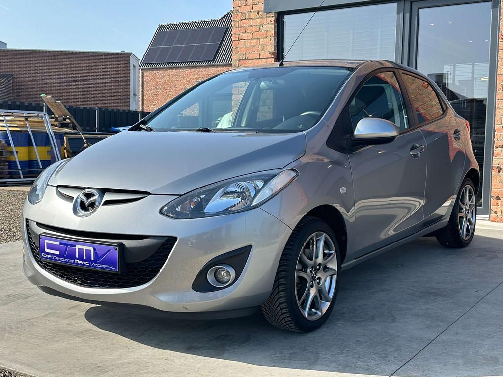 Mazda 2 1.3i 5dr Airco - Navi - Trekhaak - 1ste Eigenaar!, Autos, Entreprise, Noir, 4 cylindres, Essence