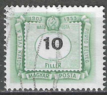 Hongarije 1953 - Yvert 200TX - Taxzegel - 10 fi (ST), Verzenden, Gestempeld