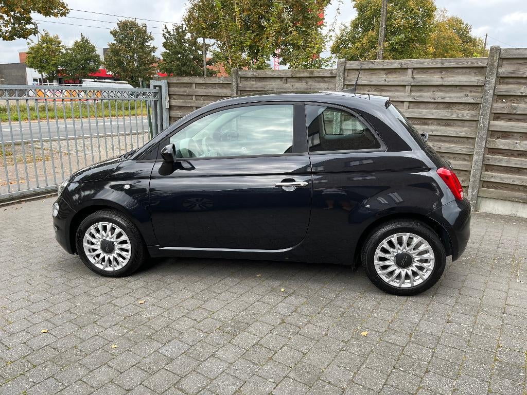 Fiat 500 Lounge 1.0 Hybrid 09-2020 49dkm Navi/Apple-Carplay, Voorwielaandrijving, Testrit aan huis, Euro 6, Zwart