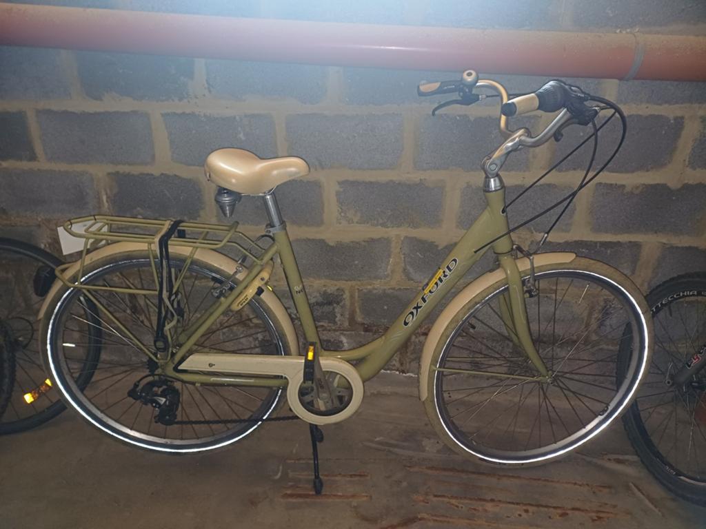 Damesfiets oxford, Ophalen