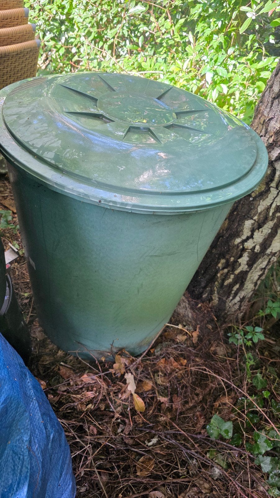 GRAF regenton conisch 310L groen kunststof 79 x 79 x 93, Tuin en Terras, 150 liter of meer, Ophalen, Kunststof