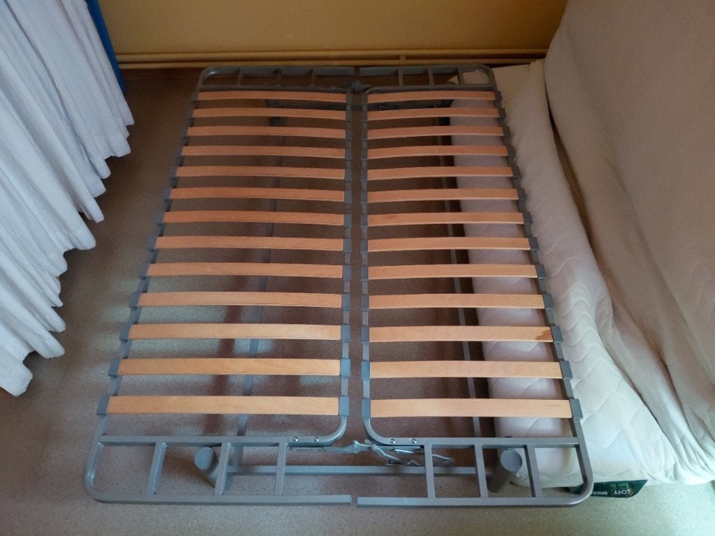 2 persoons lattenbodem - opklapbaar, Huis en Inrichting, Slaapkamer | Matrassen en Bedbodems, Ophalen, Gebruikt, Tweepersoons