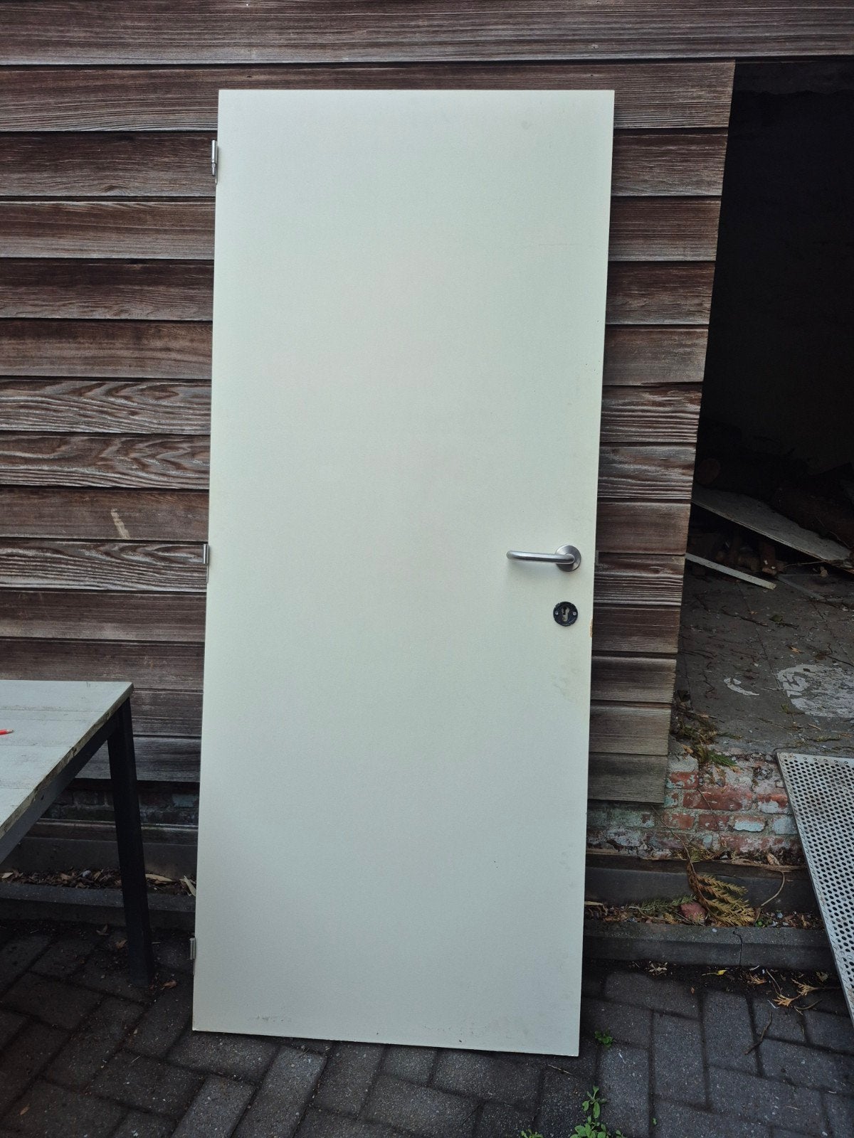 witte houten deur, Doe-het-zelf en Bouw, Ophalen, Zo goed als nieuw, Binnendeur