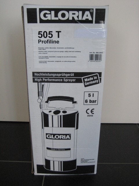 Pulvérisateur à pression RVS Gloria Profiline 505 T nouveau., Enlèvement ou Envoi, Neuf, Arroseur de brouillard