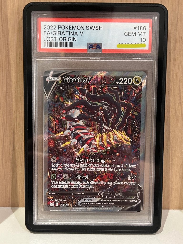 Pokémon Giratina V #186 PSA10 (LOR), Ophalen of Verzenden, Nieuw, Losse kaart