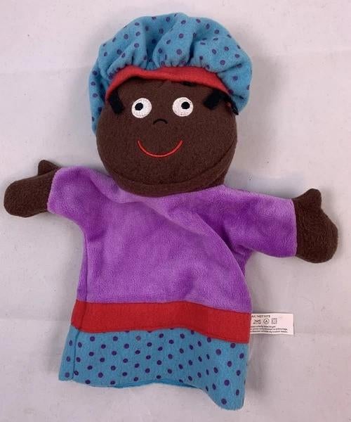 Zwarte Piet Handpop Pluche Pop Jaren 90 Hema Sinterklaas, Verzenden, Zo goed als nieuw