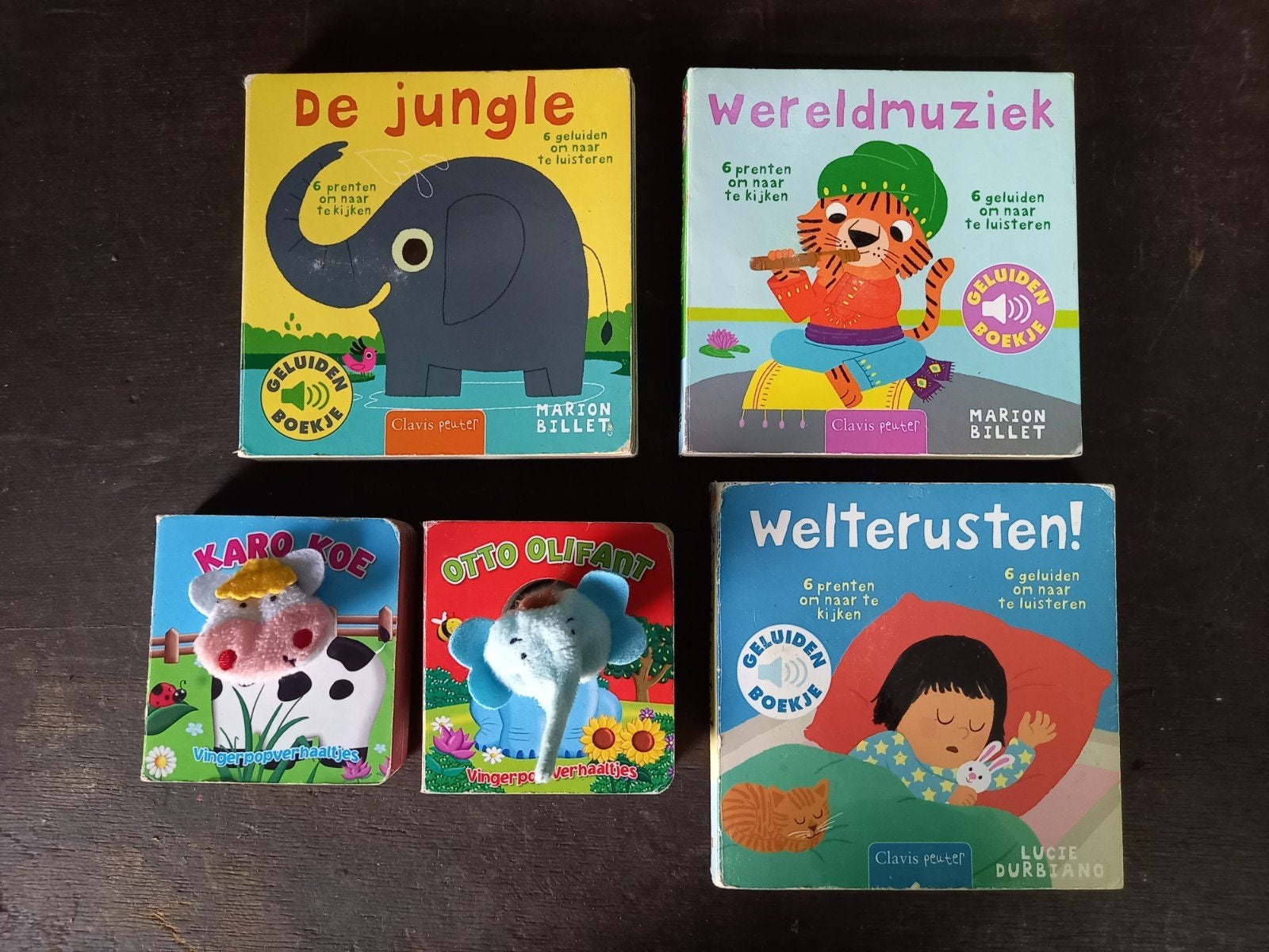Geluiden en poppenboekjes, Ophalen of Verzenden