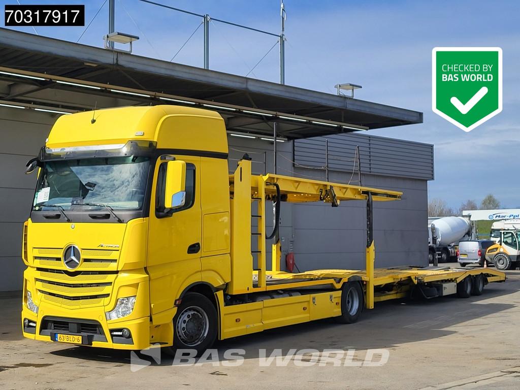 Mercedes Actros 1845 4X2 NL-Combi Car transporter GS Meppel, Auto's, Vrachtwagens, Automaat, Euro 6, Overige kleuren, Mercedes-Benz