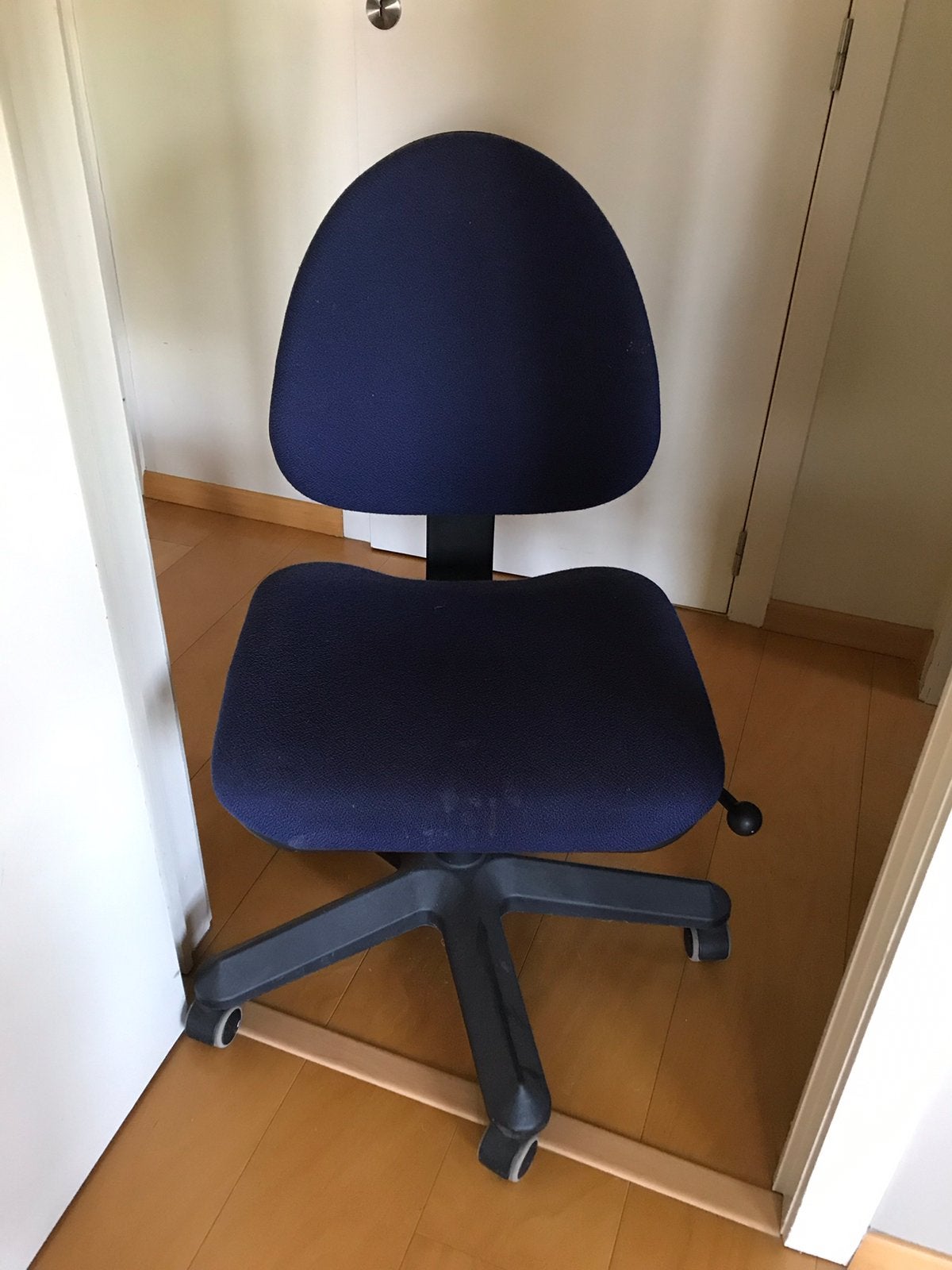 Chaise de bureau en tissu bleu reglable, Enlèvement, Utilisé, Bleu, Chaise de bureau