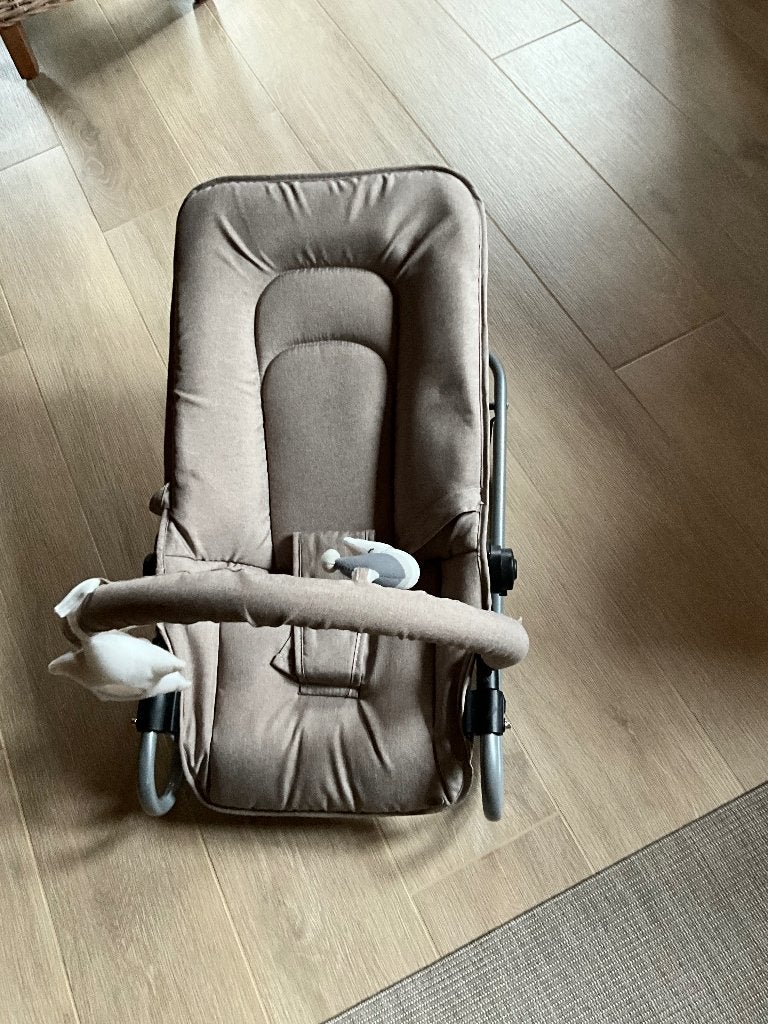 Wipstoeltje met gratis extra hoes, Enlèvement, Comme neuf, Chaise rebondissante, Avec ceinture(s)