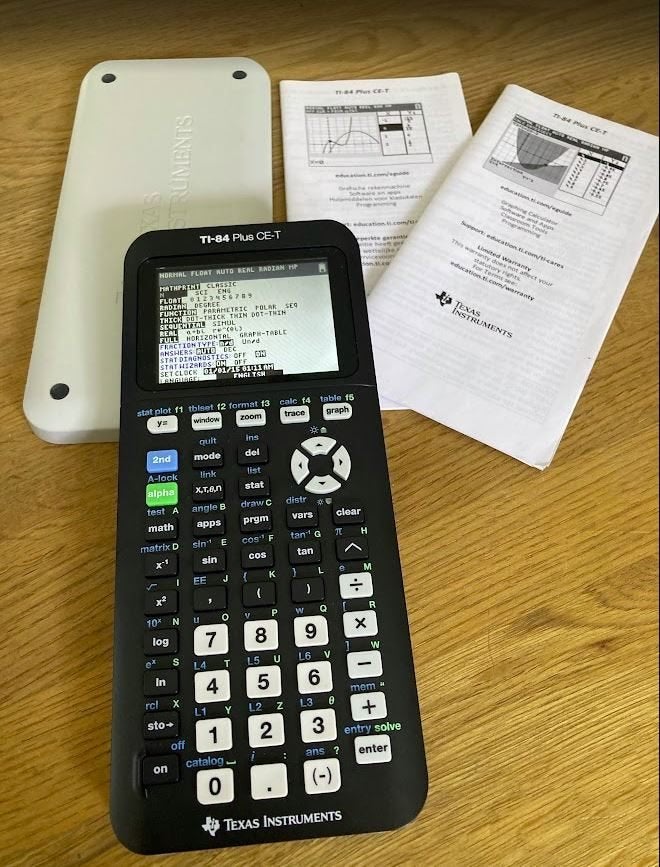 TI-84 Plus CE-T, Ophalen, Zo goed als nieuw