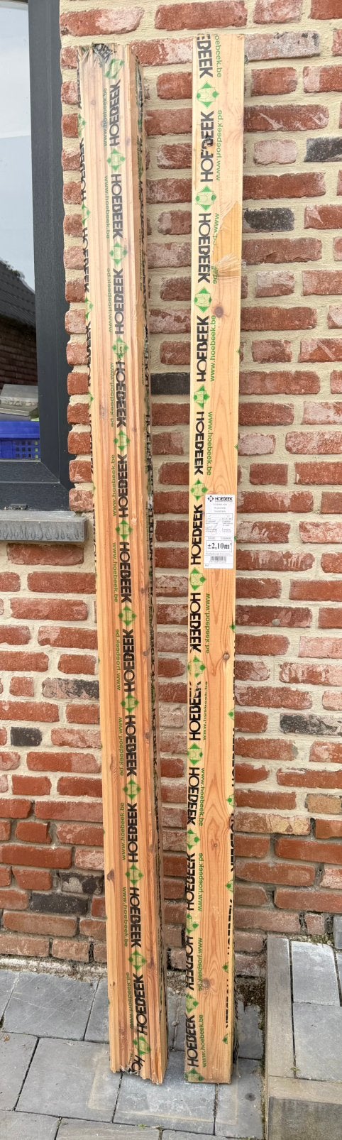 2 pakken vloerplanken, Ophalen