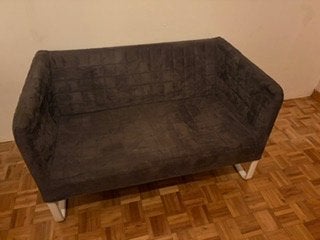 IKEA slaapzetel 2-zit antraciet — €25, Enlèvement, Comme neuf, Autres dimensions