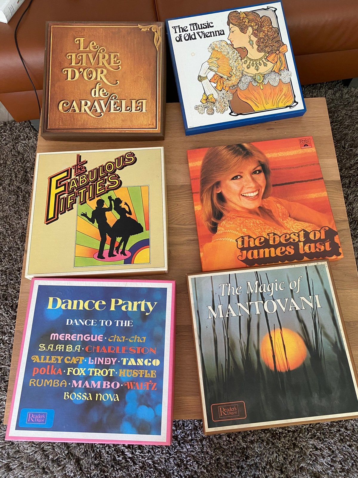 6 verzamelboxen langspeelplaten, Cd's en Dvd's, Ophalen, Zo goed als nieuw