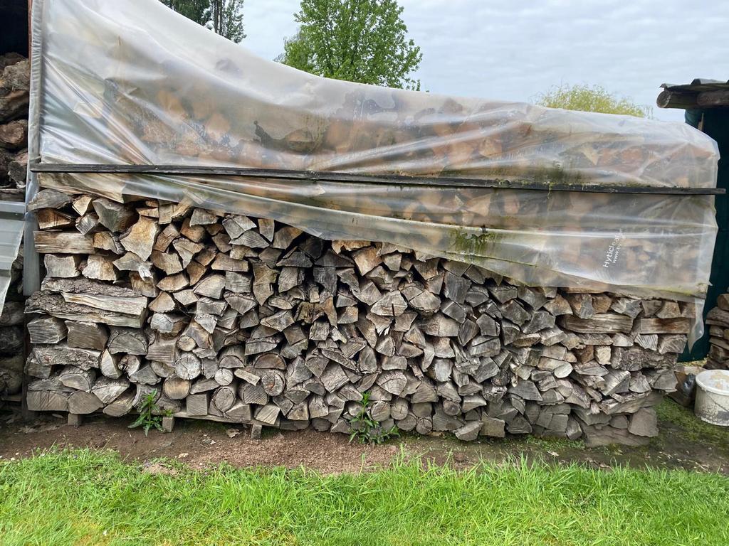 Gemengd brandhout (geen den!), Tuin en Terras, Brandhout, 6 m³ of meer, Ophalen
