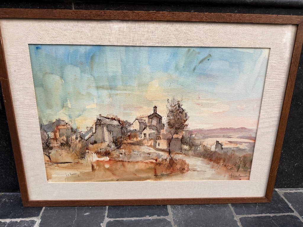 cadre avec peinture / tableau, Enlèvement, Sous verre