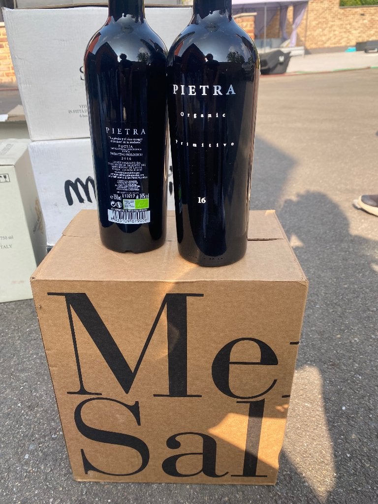 6 Vin primitivo Pietra, Verzamelen, Wijnen, Ophalen, Nieuw