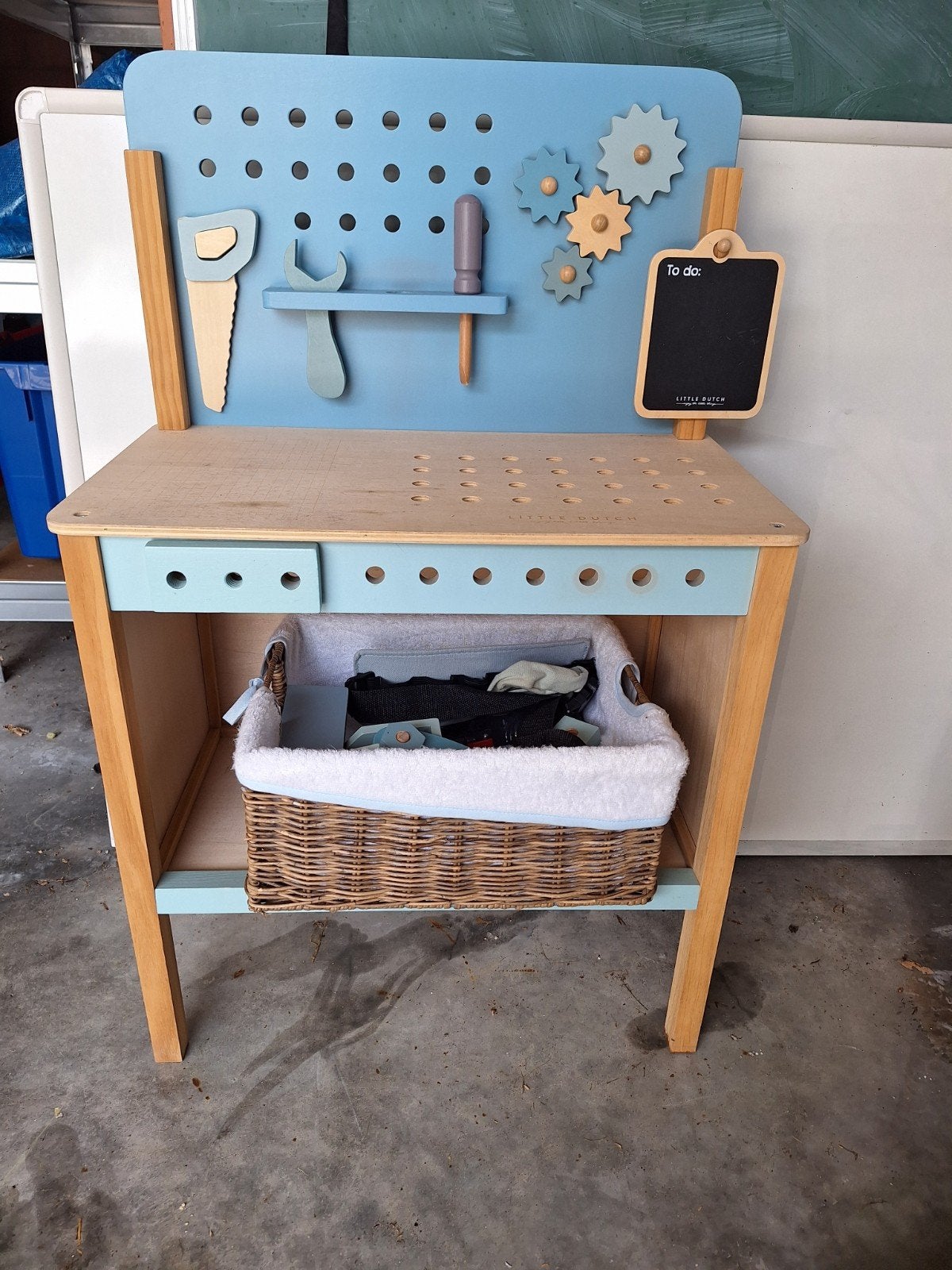 little dutch houten werkbank met accessoires, Ophalen