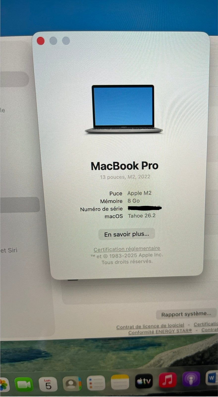 MacBook Pro 2022 M2 256Gb als nieuw, Ophalen of Verzenden, Zo goed als nieuw, MacBook