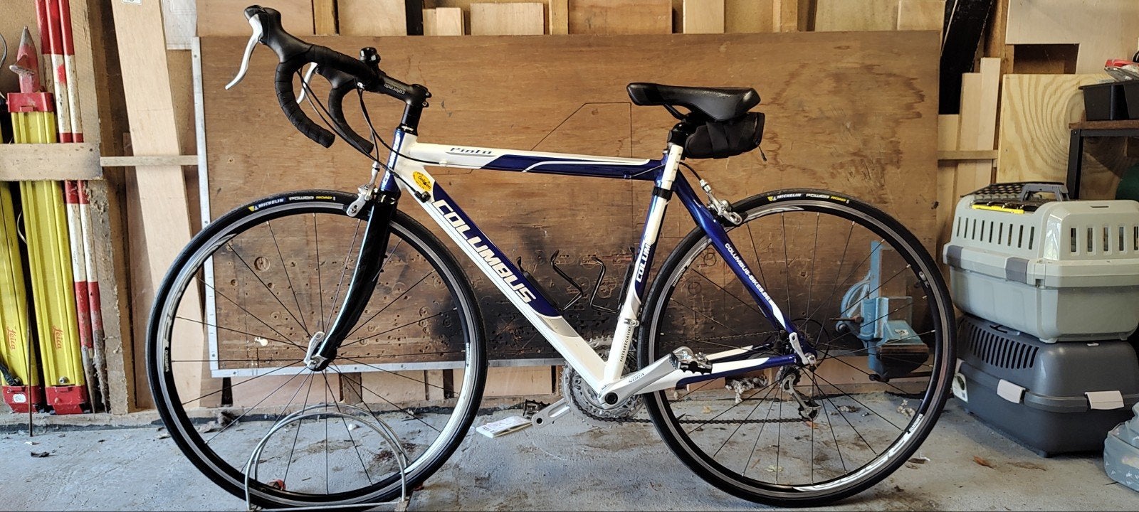 Racefiets dames, Columbus Pinto, maat 50, Ophalen, Gebruikt, Velgrem, 28 inch