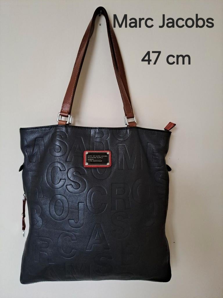 Mooie grote lederen handtas van Marc Jacobs, Ophalen of Verzenden, Handtas