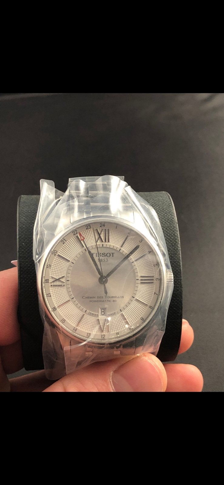 Tissot Chemin Des Tourelles powermatic80, Overige merken, Staal, Staal, Polshorloge