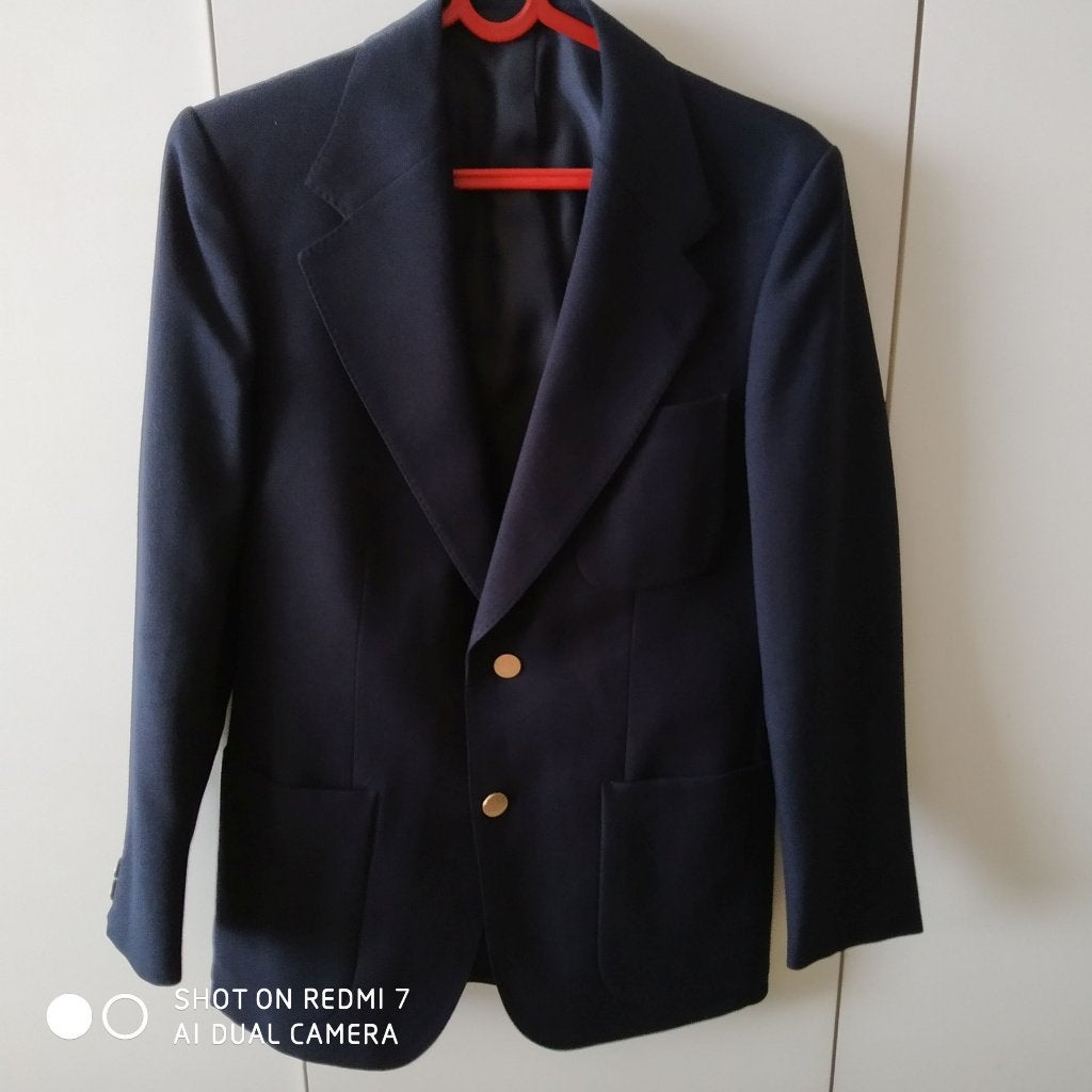 Blazer bleu nuit - S., Vêtements | Hommes, Costumes & Vestes, Enlèvement ou Envoi, Reed, Comme neuf, Bleu