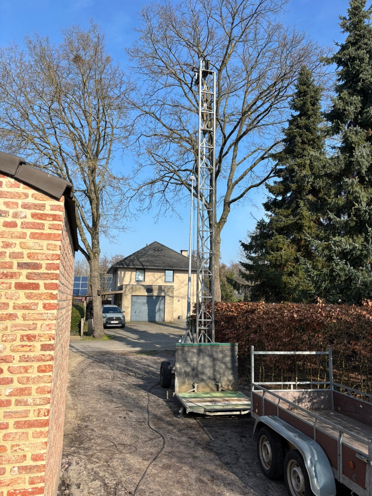 Bouwlift 400 V - 400 kg, Doe-het-zelf en Bouw, Bouwliften, Ophalen, Gebruikt, Bouwlift