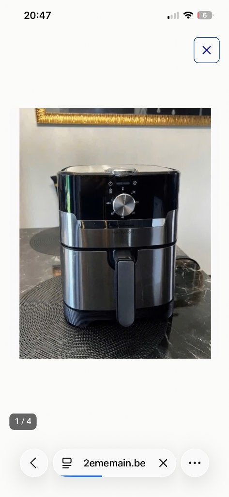 Air Fryer -Moulinex Easy Fry & Grill EZ51810, Elektronische apparatuur, Ophalen of Verzenden, Gebruikt, Airfryer XL