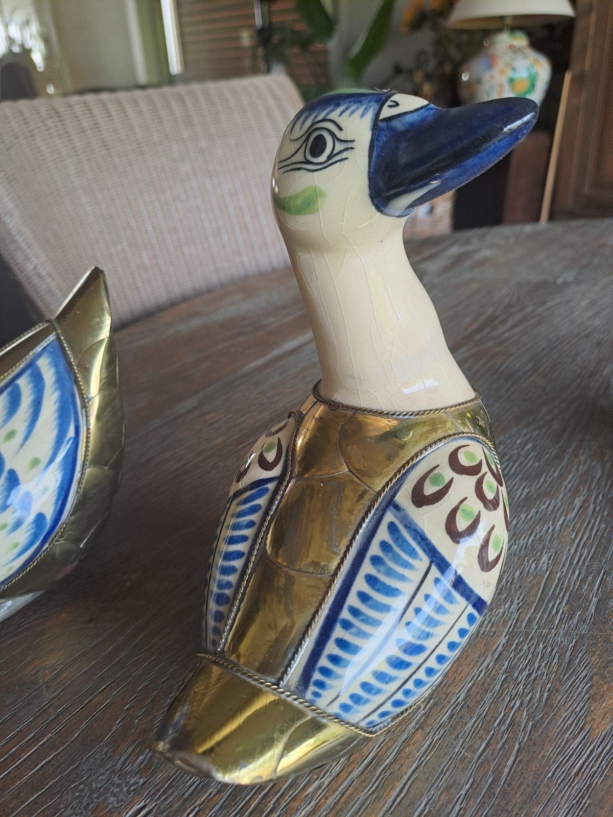 vintage keramiek & messing eenden, Antiek en Kunst, Ophalen