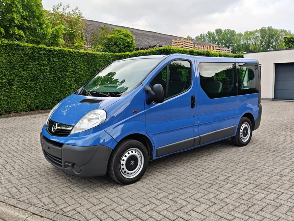 Opel Vivaro***2.0CDTi 9pl Airco***, Auto's, Zwart, Blauw, 9 zetels, Bedrijf