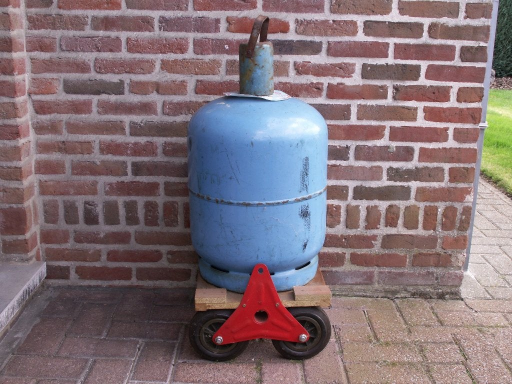 Gasfles propaan op karretje., Tuin en Terras, Ophalen, Zo goed als nieuw, Gandagas
