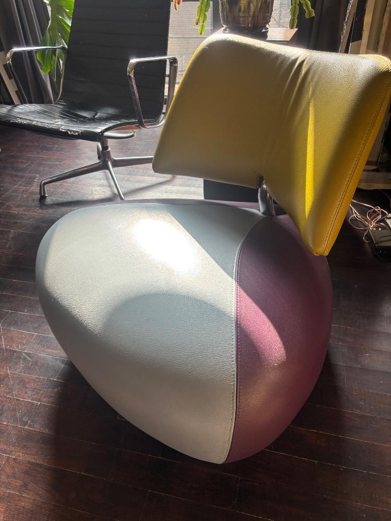 Fauteuil Pallone Leolux, Huis en Inrichting, Ophalen, Zo goed als nieuw, 75 tot 100 cm, Moderne