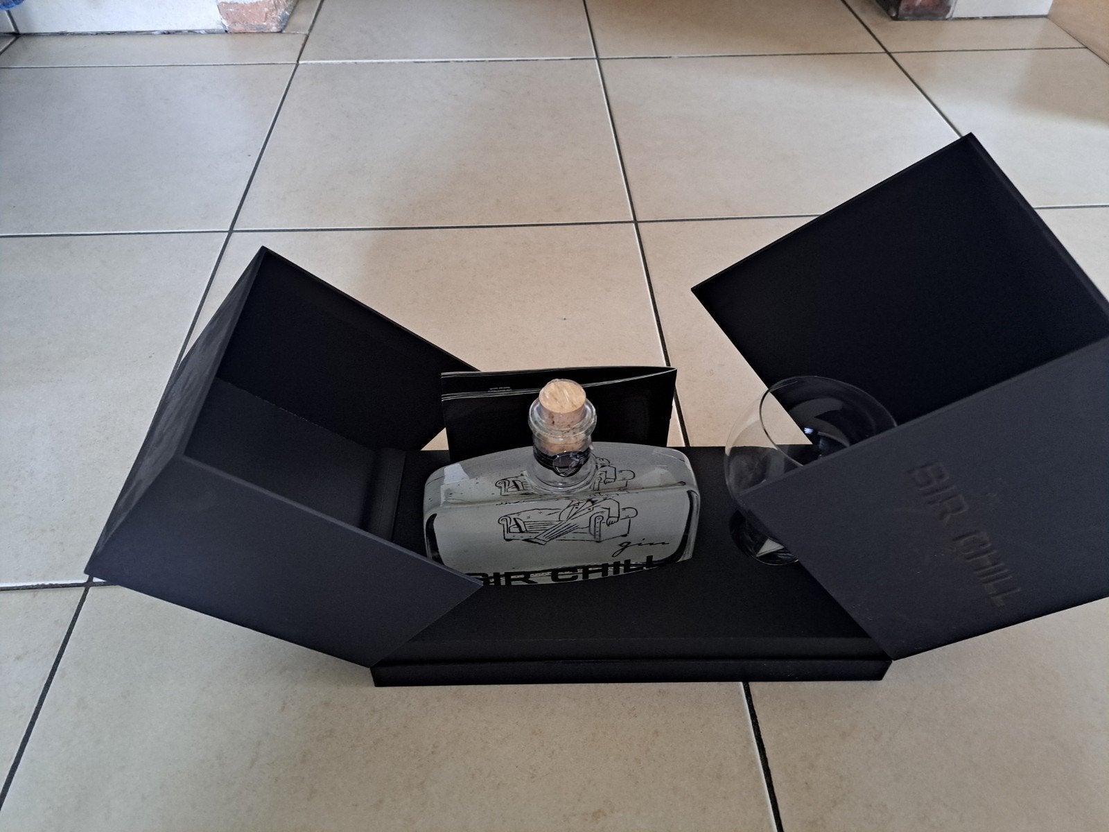 Sir chill gin + glas, Ophalen