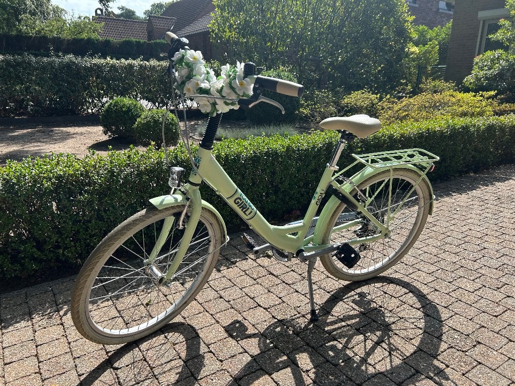 BFK You go Girl 24 muntgroen, Ophalen, 24 inch, Velgrem, Versnellingen