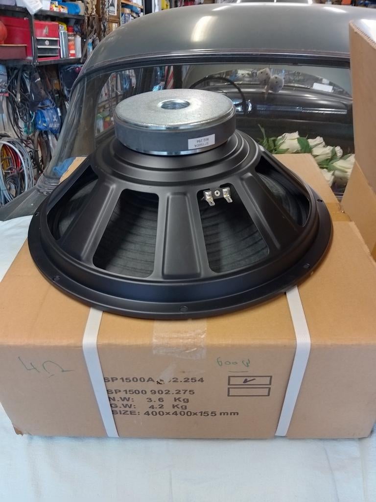 Woofers 600w 15" 38cm 4ohm  nieuw, Audio, Tv en Foto, Luidsprekerboxen, Ophalen