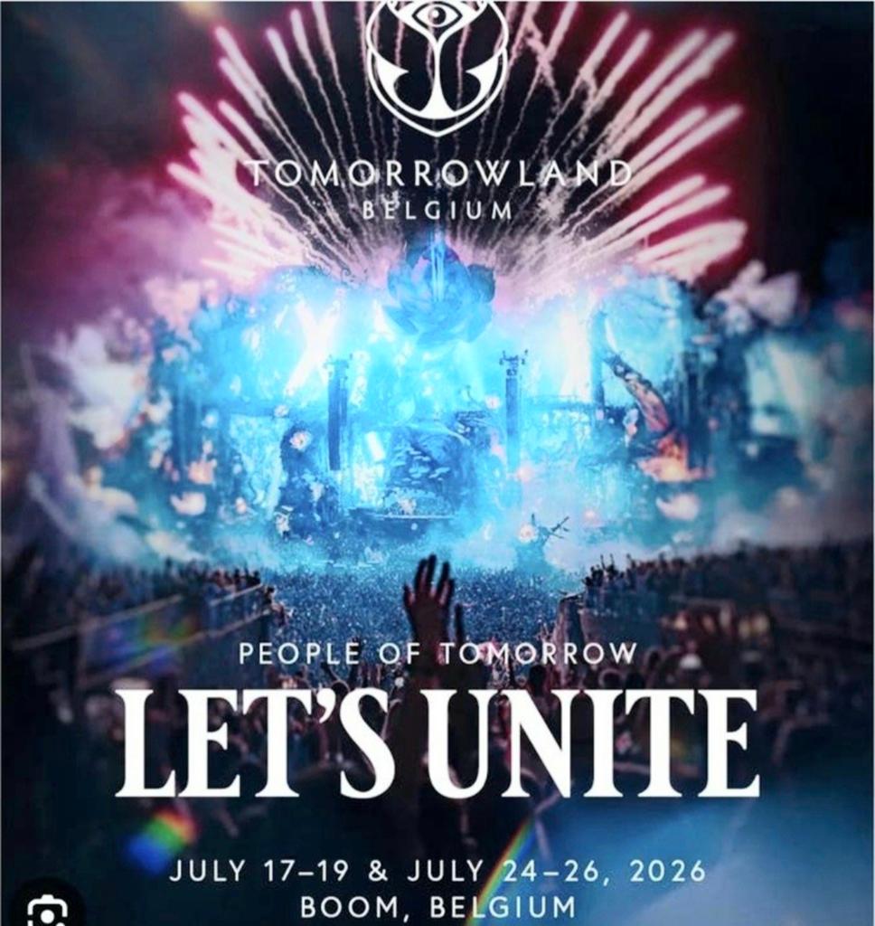 Tomorrowland kaarten te koop wk1 + wk2., Eén persoon, Meerdaags
