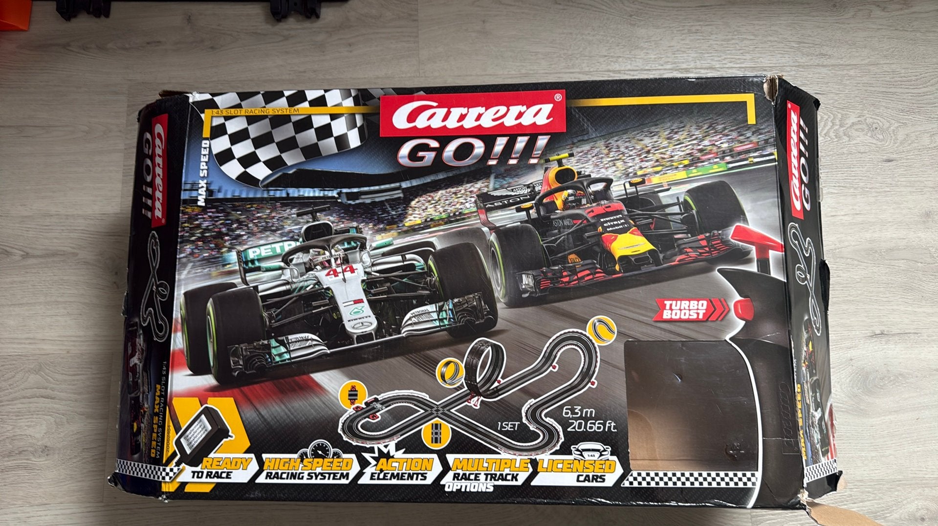 Carrera racebaan, Ophalen, Zo goed als nieuw, Racebaan, Carrera
