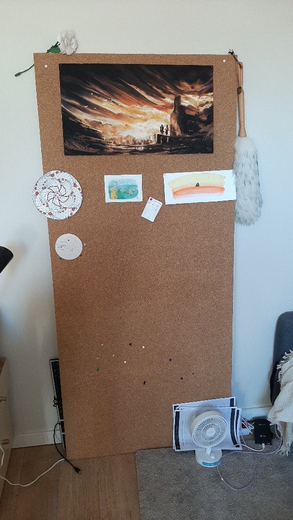 Heel groot prikbord, Huis en Inrichting, Woonaccessoires | Memoborden, Ophalen, Zo goed als nieuw, Prikbord