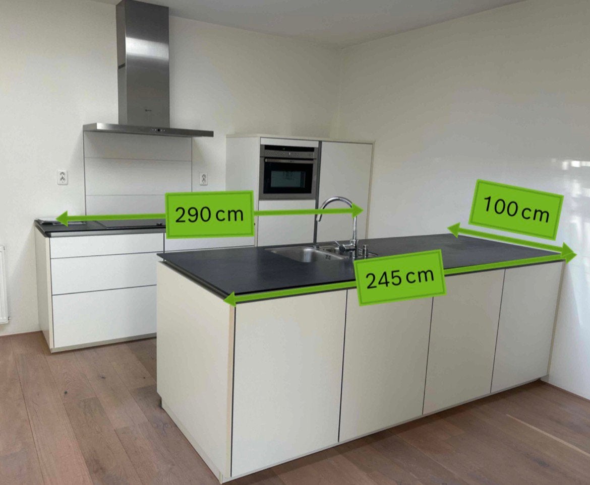 #60 Prachtige complete keuken met middeneiland Poggen Pohl, Ophalen of Verzenden, Zo goed als nieuw