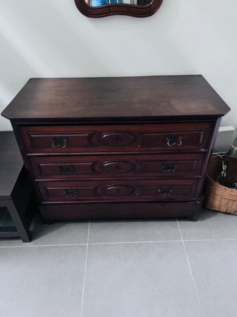 Massief houten ladenkast / commode – Klassieke stijl, Maison & Meubles, Armoires | Commodes, Enlèvement, Utilisé