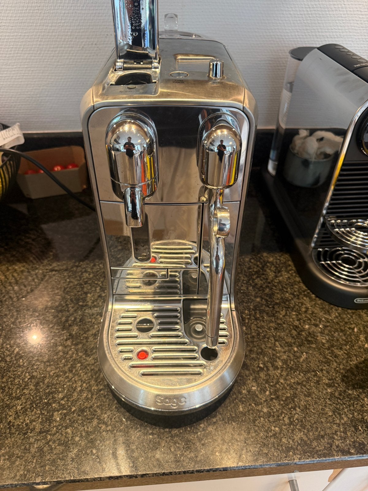 Sage Nespresso Creatista Inox, Enlèvement ou Envoi, Utilisé, Café et Espresso
