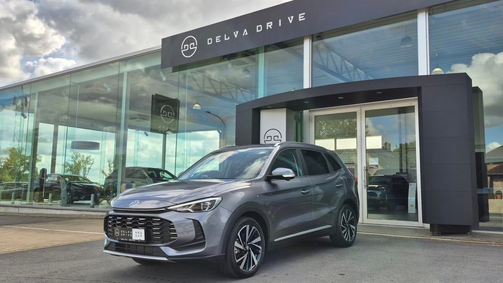 MG ZS 1.5 Hybrid+ Luxury  NIEUW ! (automatique), Autos, Argent ou Gris, Entreprise, ZS, Noir