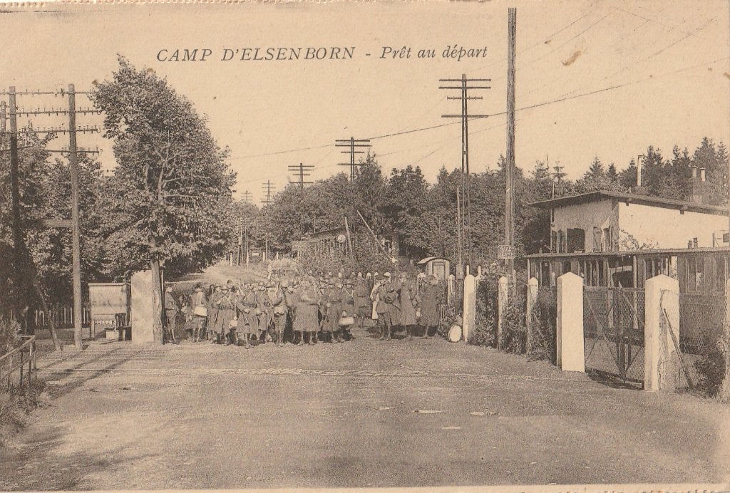 MILITAIR  KAMP  ELSENBORN -  Klaar voor het vertrek !, Collections, Enlèvement ou Envoi, 1920 à 1940, Affranchie, Autres thèmes