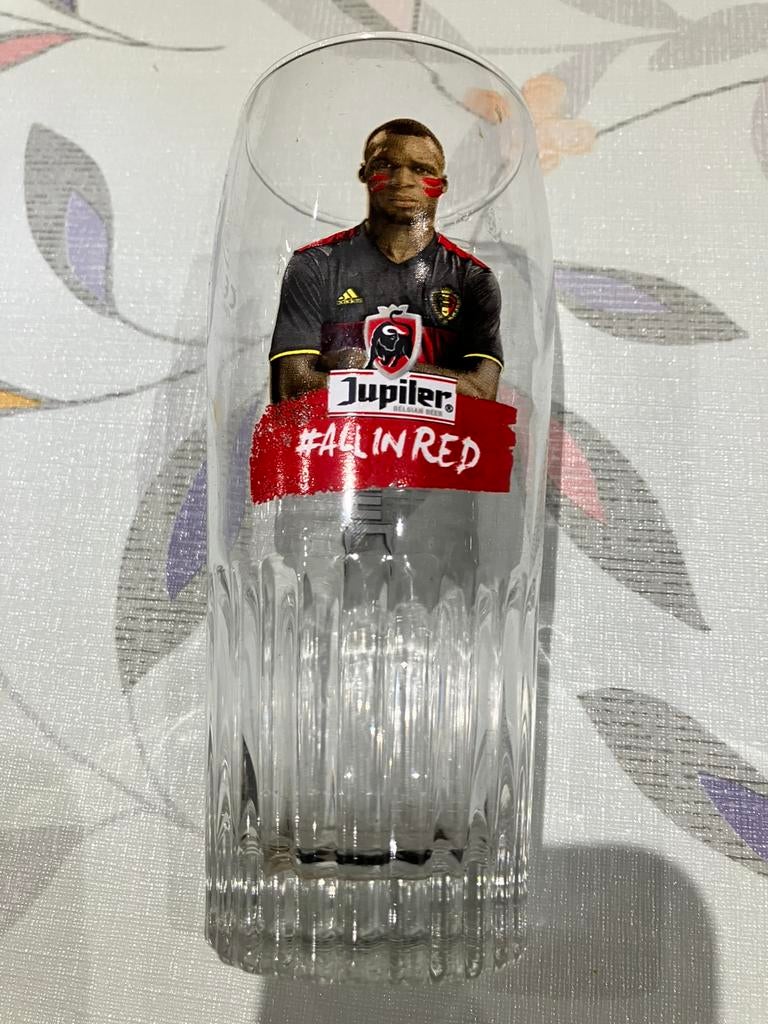 Glas jupiler rode duivels voetballer 2016 christian Benteke, Ophalen of Verzenden, Zo goed als nieuw
