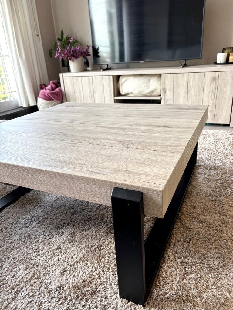 salontafel Lucca in perfecte staat, Maison & Meubles, Tables | Tables de salon, 50 à 100 cm, Enlèvement, 50 à 100 cm, Chêne