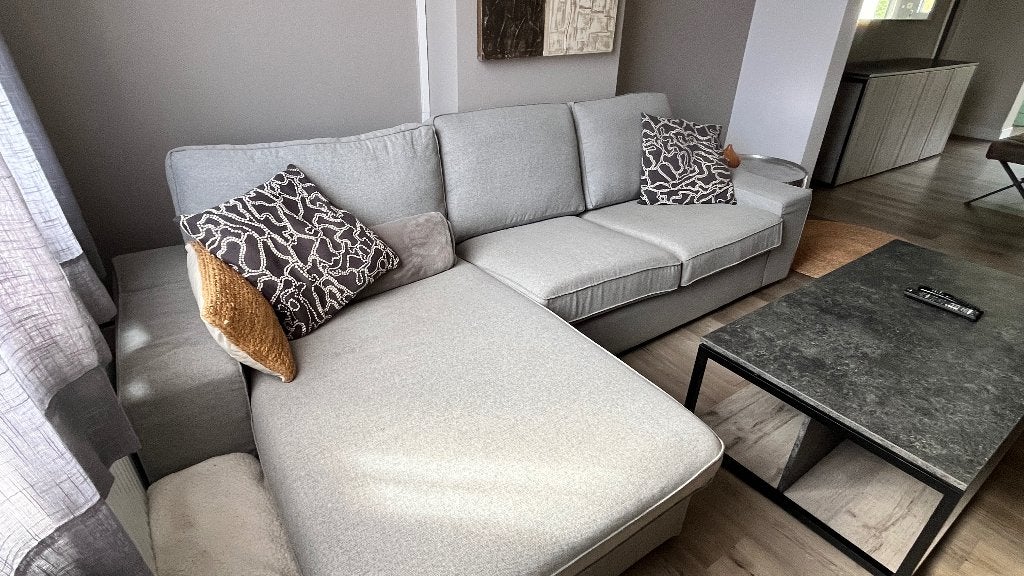 Ikea salon & bijhorende fauteuil, Ophalen, Zo goed als nieuw