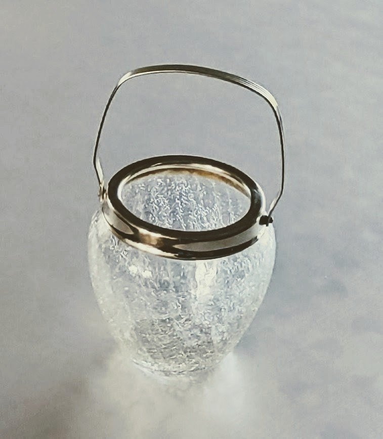 Seau à glace vintage en verre craquelé, Antiquités & Art, Antiquités | Verre & Cristal, Enlèvement