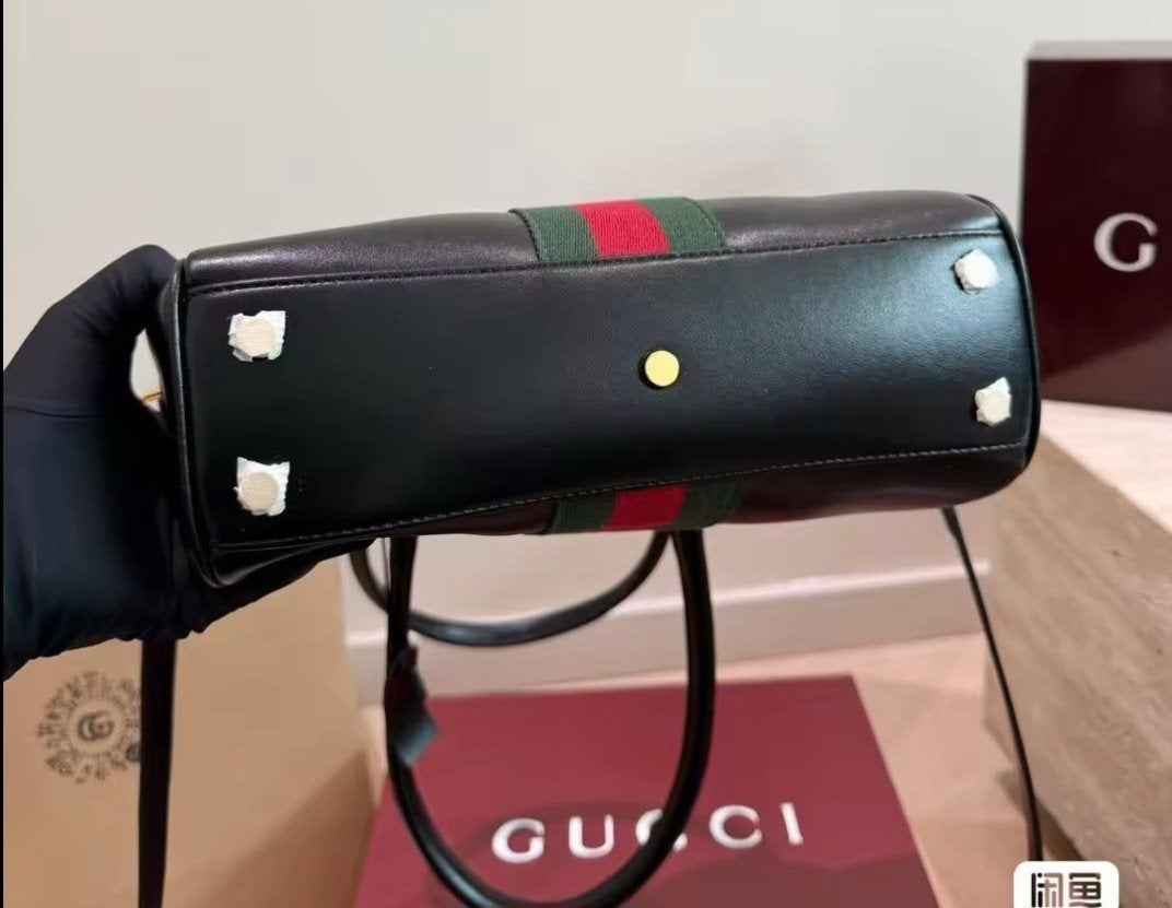 Leren Gucci handtas te koop., Ophalen of Verzenden